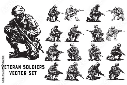 Patriotic Military Veteran Vector Pack