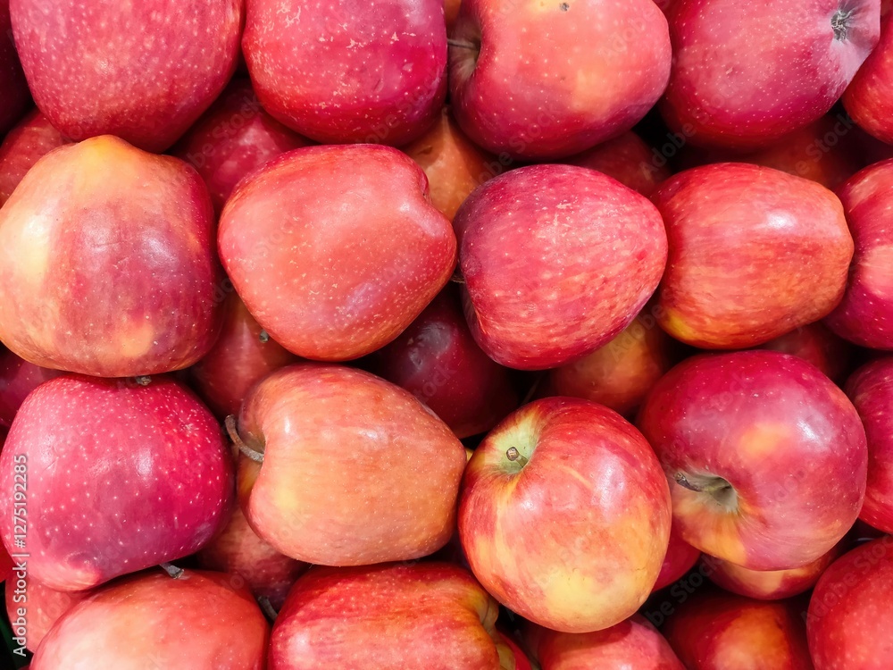 Fresh red apples from the market Fresh red apples from the market