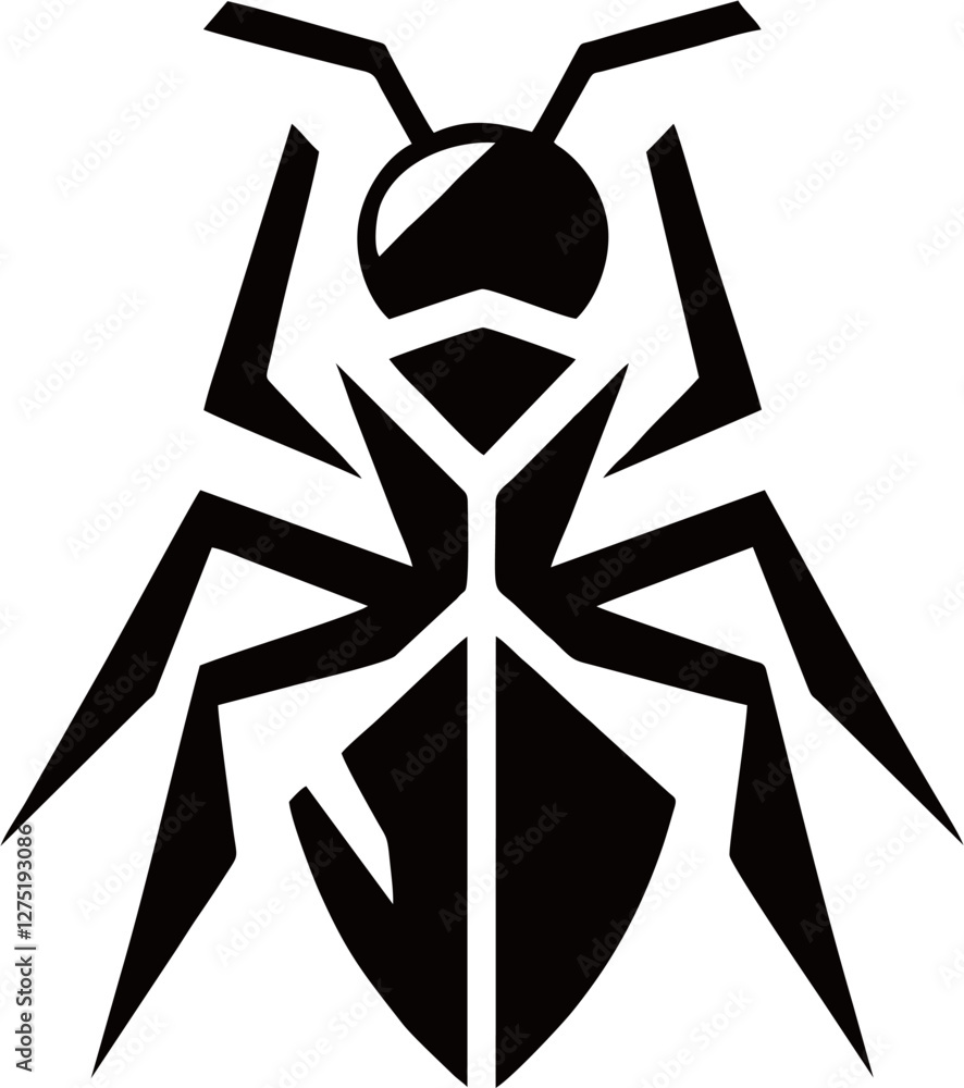 Ant Logo – Modern and Minimalist Insect Design