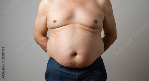 Study of Male Obesity: Abdominal Fat and Health Concerns