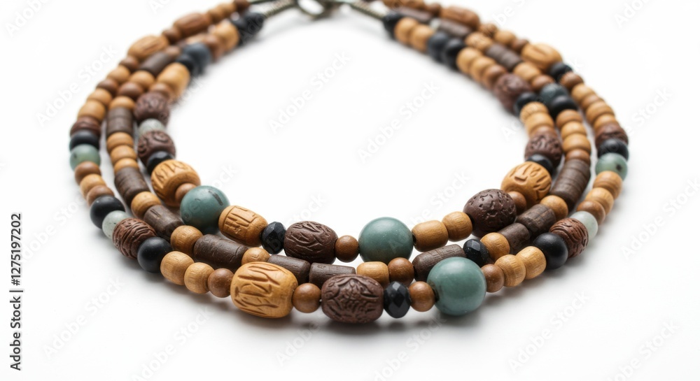 Handmade Beaded Bracelet with Wood and Turquoise Accents | Boho Style Jewelry for Fashion, Gifts and Crafts Handmade Beaded Bracelet with Wood and Turquoise Accents | Boho Style Jewelry for Fashion, Gifts and Crafts