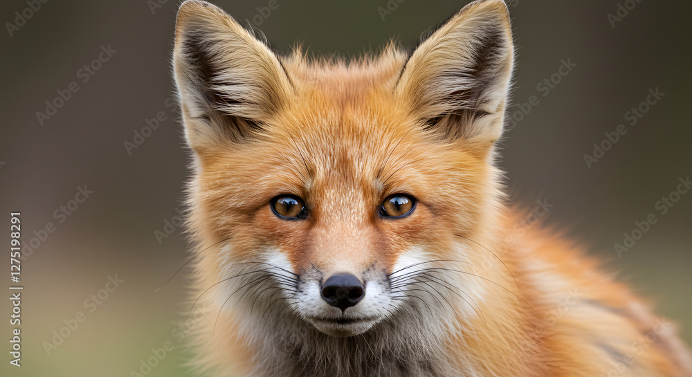 Stunning Closeup of a Red Fox in its Natural Habitat A Captivating Wildlife Portrait Stunning Closeup of a Red Fox in its Natural Habitat A Captivating Wildlife Portrait
