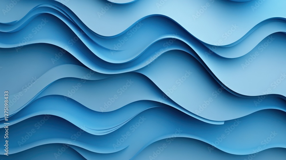 Abstract blue wave layers, background texture, design element Abstract blue wave layers, background texture, design element