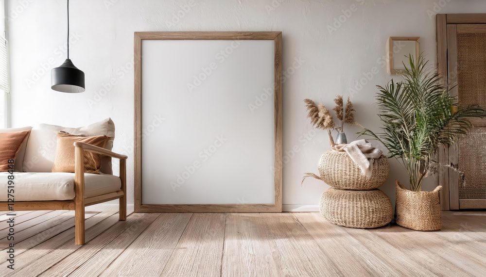 Rustic Elegance 3D Render Showcasing Farmhouse Living Room Interior with Warm Wood Tones, Distressed Textures, and Cozy Hygge Aesthetic. Rustic Elegance 3D Render Showcasing Farmhouse Living Room Interior with Warm Wood Tones, Distressed Textures, and Cozy Hygge Aesthetic.