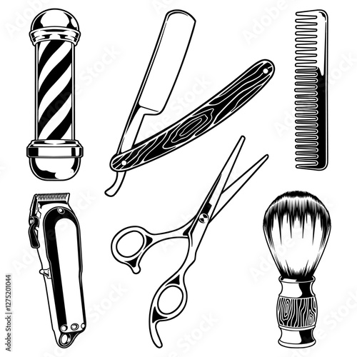 Barbershop tools set