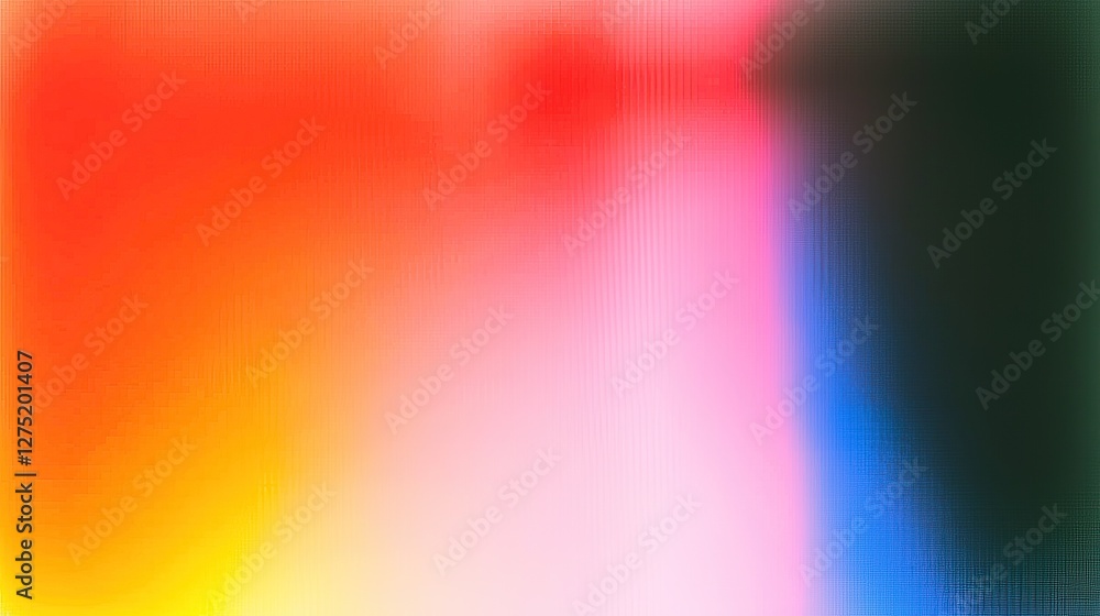 Abstract vibrant blurred background with red, orange, yellow, pink, and blue gradient colors. Abstract vibrant blurred background with red, orange, yellow, pink, and blue gradient colors.
