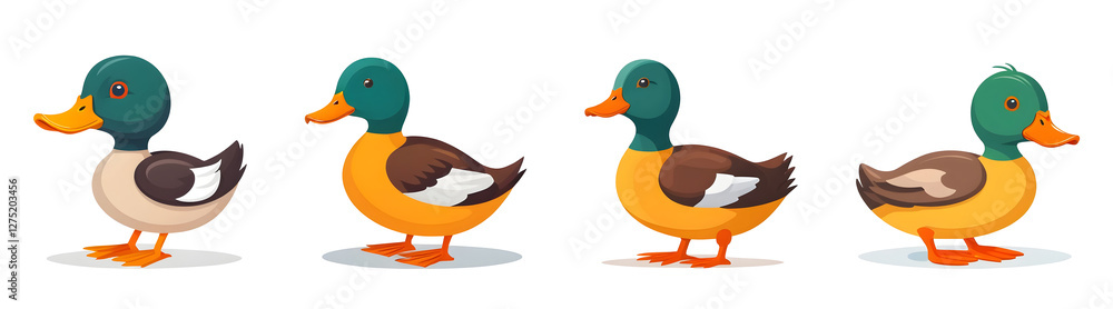 Obraz premium Stylized Duck Illustration