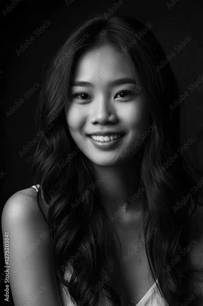 Radiant Smile: The Essence of Joy in Monochrome Portraiture Radiant Smile: The Essence of Joy in Monochrome Portraiture