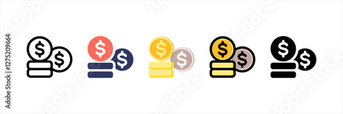 Income Multistyle Icon Set