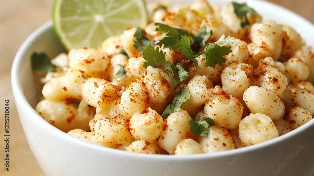 Delicious Spicy Elote Bowl with Lime Delicious Spicy Elote Bowl with Lime