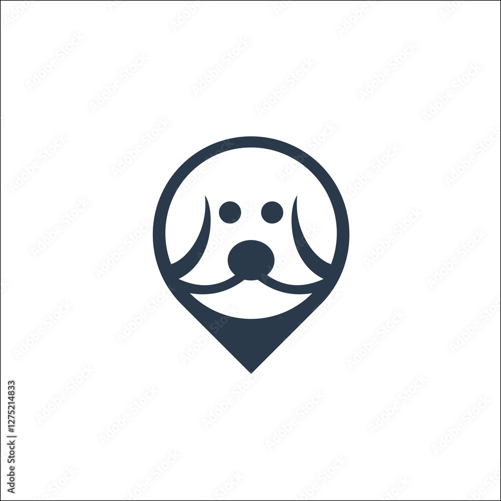 Dog head icon . logo Vector element for your design Dog head icon . logo Vector element for your design