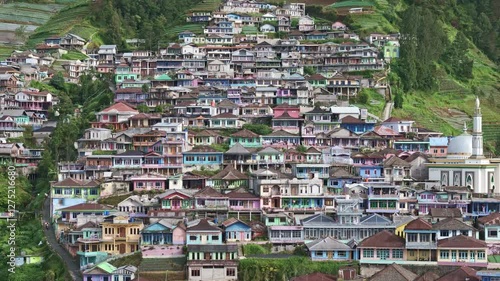 Wallpaper Mural Picturesque Indonesian village of Nepal Van Java in mount Sumbing Torontodigital.ca