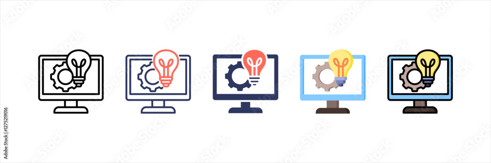 Design Thinking Multistyle Icon Set Design Thinking Multistyle Icon Set