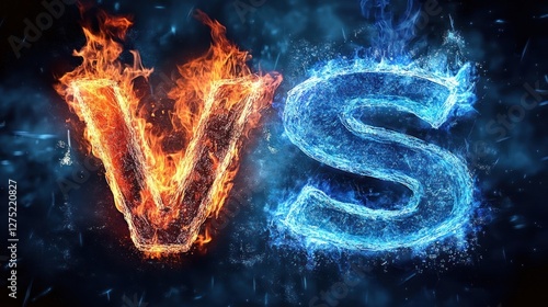 Fiery Showdown: V versus S, A Battle of Elements photo