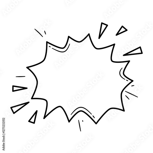 Comic Speech Bubble. Comic Explosion Bubble