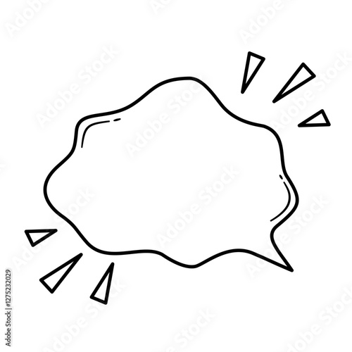 Comic Speech Bubble. Comic Explosion Bubble