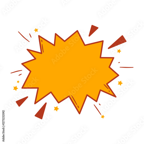 Comic Speech Bubble. Comic Explosion Bubble