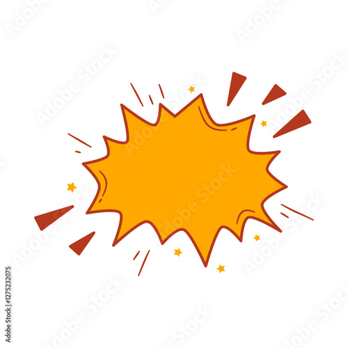 Comic Speech Bubble. Comic Explosion Bubble