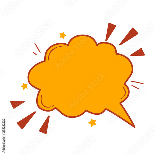 Comic Speech Bubble. Comic Explosion Bubble