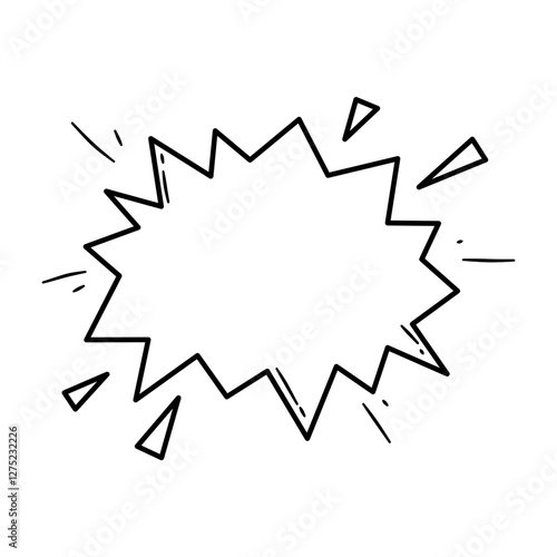 Comic Speech Bubble. Comic Explosion Bubble