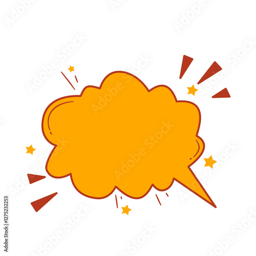 Comic Speech Bubble. Comic Explosion Bubble