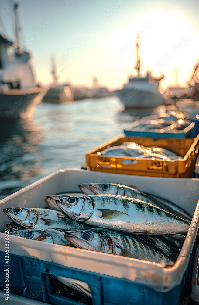 basket of fresh sardines on the water basket of fresh sardines on the water