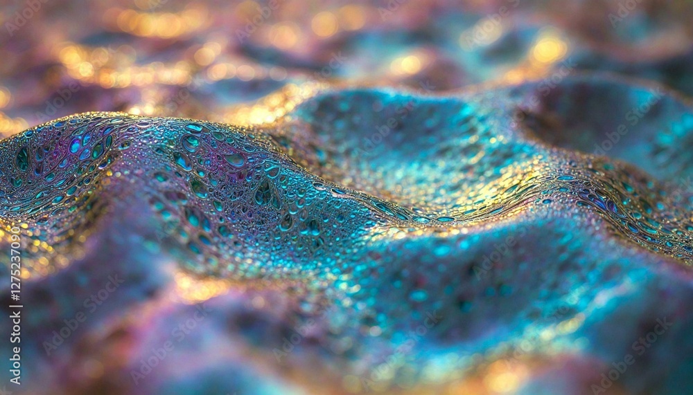Shimmering Textured Surface Close-Up Shimmering Textured Surface Close-Up