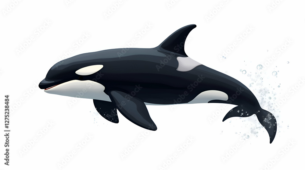 Orca Jumping Isolated on a Transparent Background, Photo Illustration Image Picture Animation
Orca Jumping Isolated on a Transparent Background, Photo Illustration Image Picture Animation