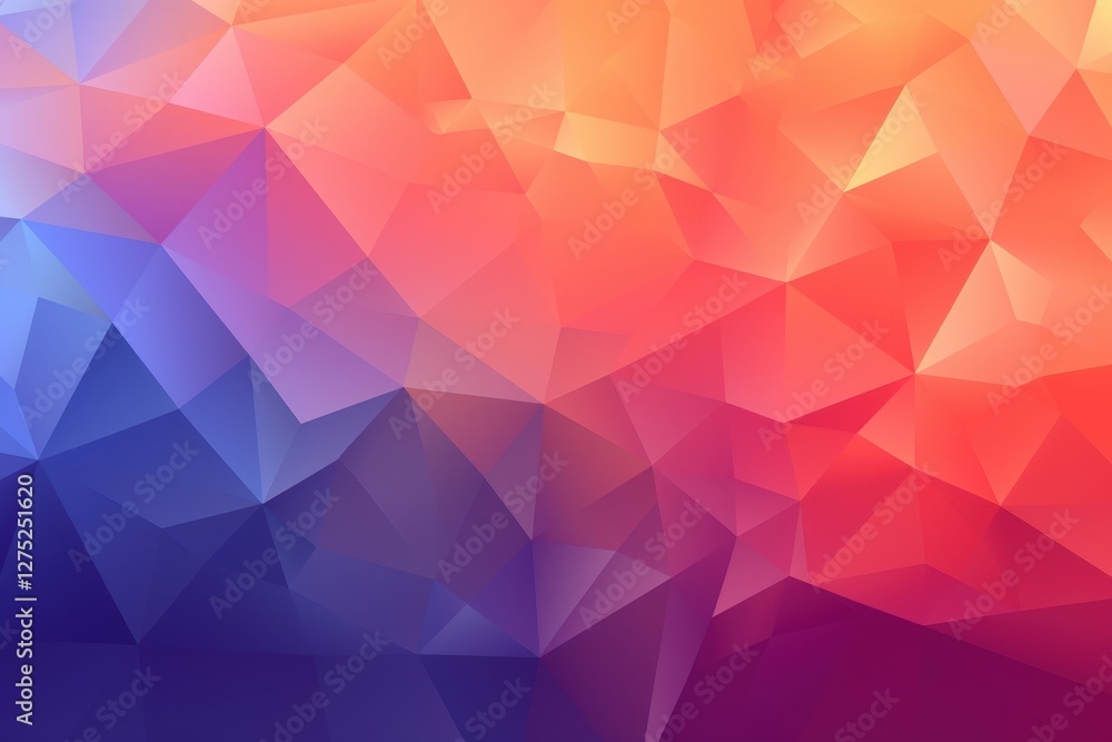 Obraz premium Colorful geometric triangular shapes for an abstract background, pattern design wallpaper