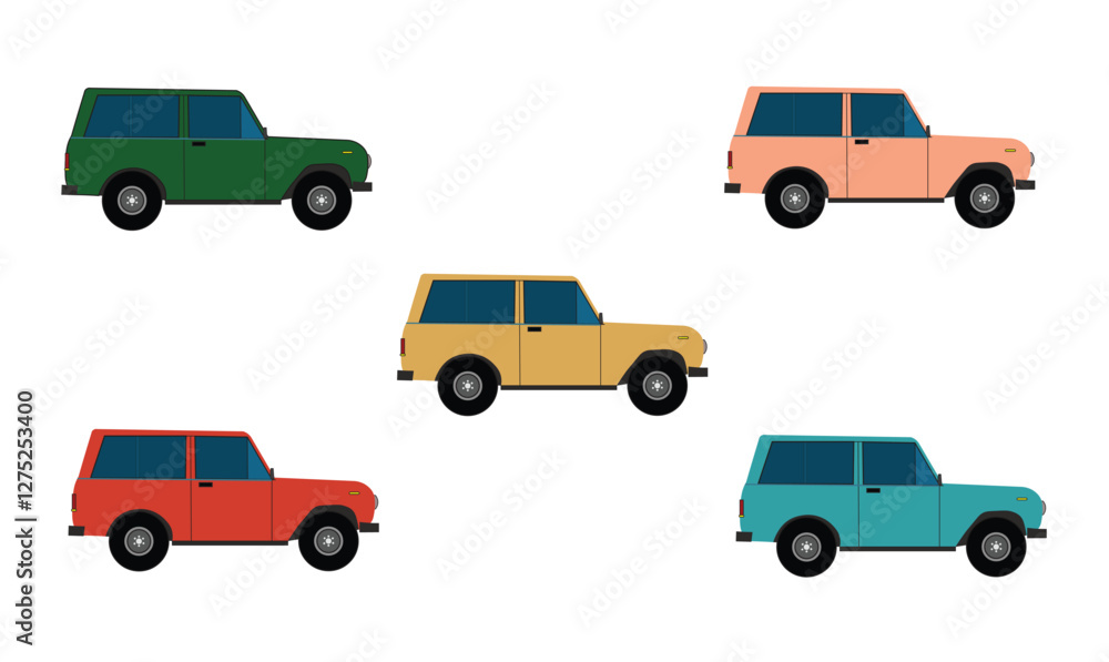 Fototapeta premium Off road vehicle vector illustration