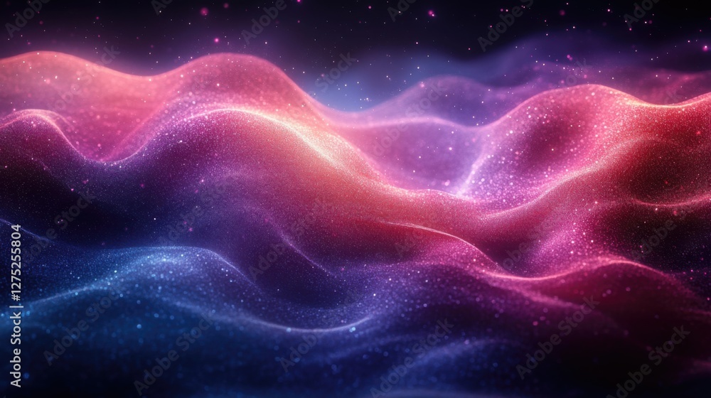 Pink Blue Purple Glitter Waves Abstract Background Pink Blue Purple Glitter Waves Abstract Background