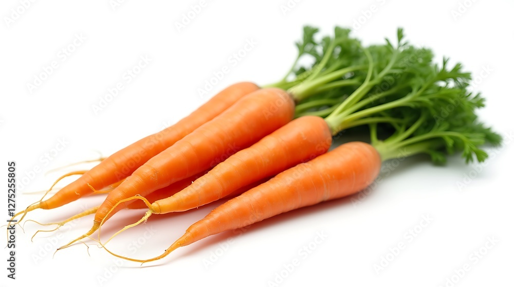 Fresh carrots Isolated on white background Fresh carrots Isolated on white background