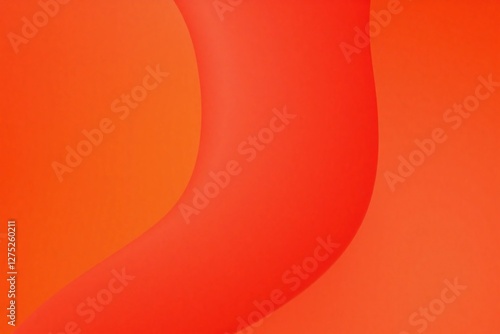 Close up of orange background with curved red shape
