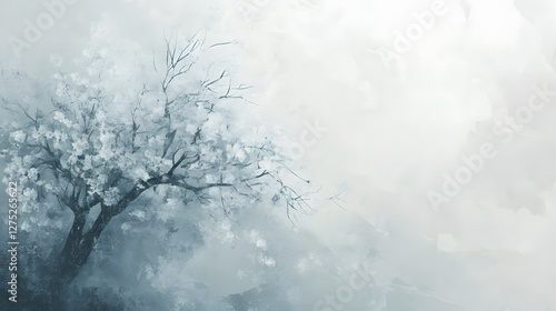 Mystical Winter Forest in Fog and Mist / 霧と靄の中の神秘的な冬の森