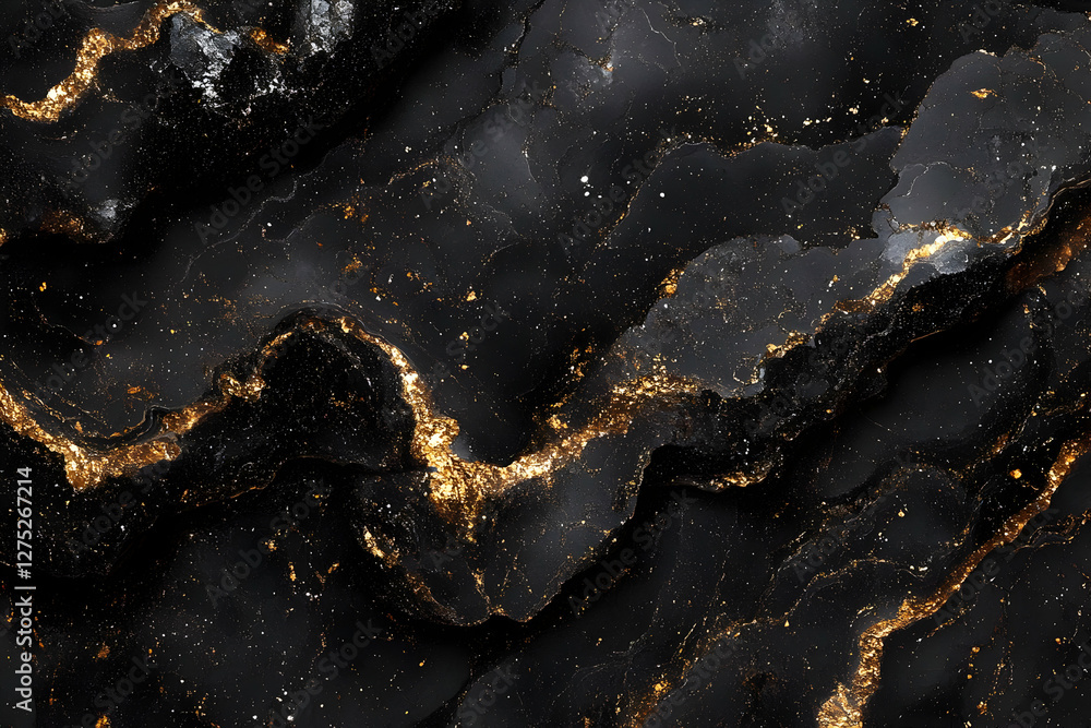 Abstract Black And Gold Marble Texture Background Abstract Black And Gold Marble Texture Background