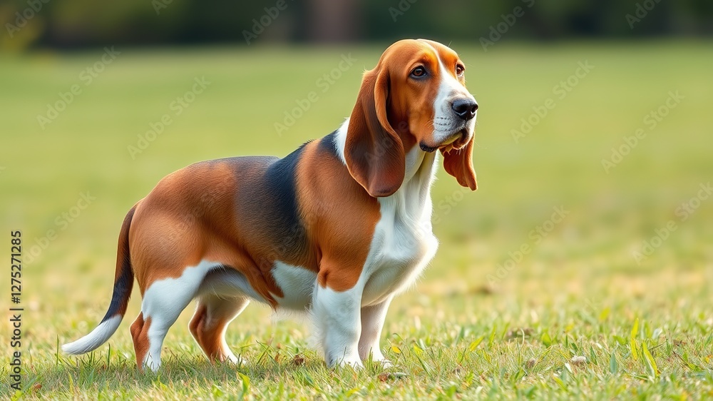 Adorable Basset Hound with a Charming Expression Adorable Basset Hound with a Charming Expression