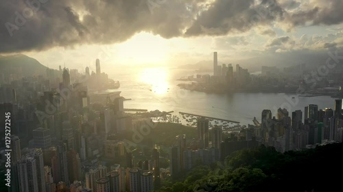 Wallpaper Mural Hong Kong Timelapse of Hong Kong city at night Torontodigital.ca