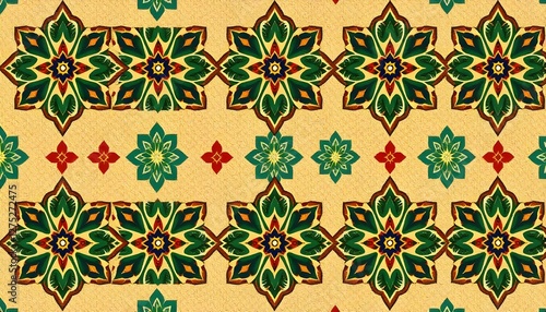 Intricate Geometric Latticework Background in Regal Hues