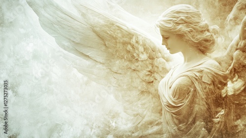 Serene Angel: A Portrait of Angelic Grace and Tranquility