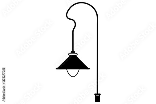 modern lamp isolated on white background