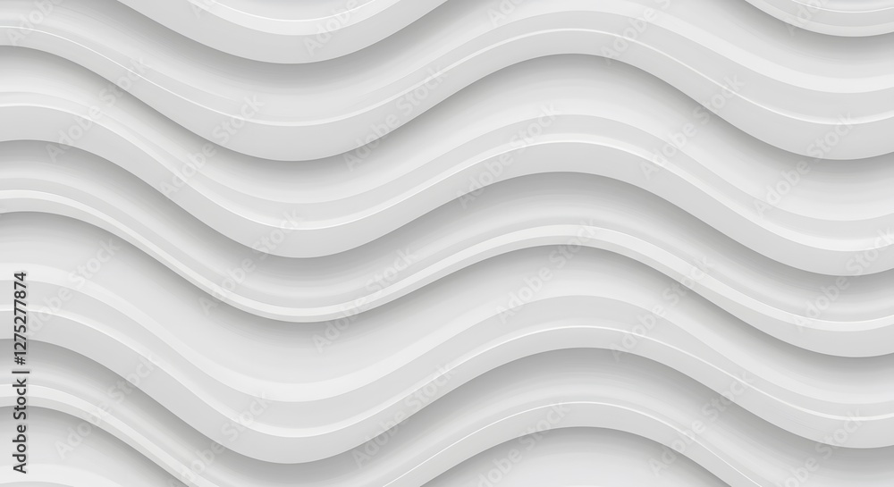 White Waves Texture Background - Abstract, Modern Design with Subtle Shadows White Waves Texture Background - Abstract, Modern Design with Subtle Shadows
