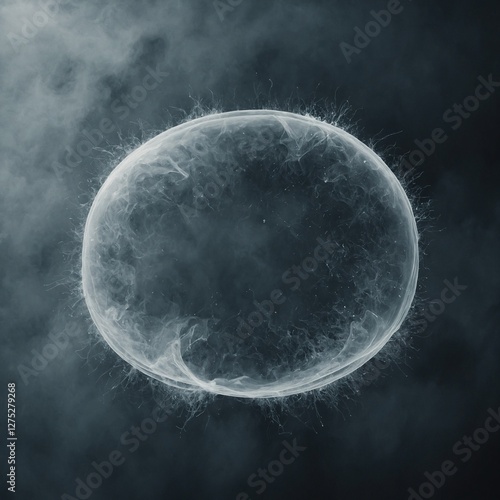 A speech bubble slowly dissolving into mist, symbolizing the power of debate.
