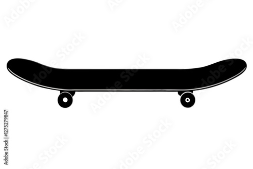 skateboard isolated on white