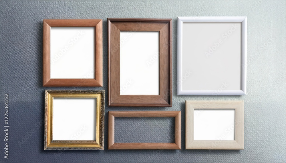 Stylish Empty Picture Frames and White Mockups or Posters Against a Minimalist Backdrop Elegant Wall Art in Vibrant Vector Design Stylish Empty Picture Frames and White Mockups or Posters Against a Minimalist Backdrop Elegant Wall Art in Vibrant Vector Design