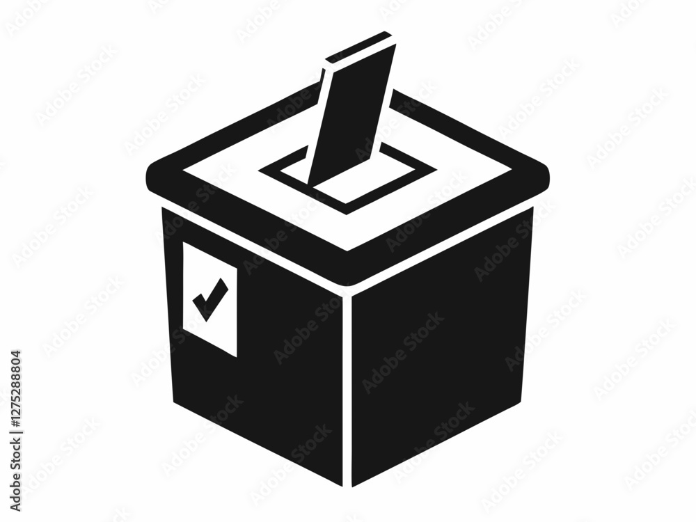 hand voting ballot box black icon isolated on white background. silhouette of ballot box with vote form vector illustration design
hand voting ballot box black icon isolated on white background. silhouette of ballot box with vote form vector illustration design