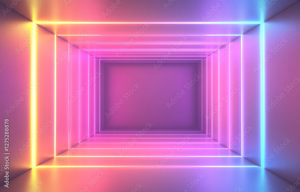 The image features a futuristic neon tunnel with glowing geometric frames in shades of pink, purple, and blue, creating a sci-fi and cyberpunk-inspired atmosphere. The image features a futuristic neon tunnel with glowing geometric frames in shades of pink, purple, and blue, creating a sci-fi and cyberpunk-inspired atmosphere.