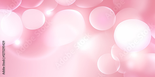 Abstract pink bokeh lights background with a soft and dreamy atmosphere.