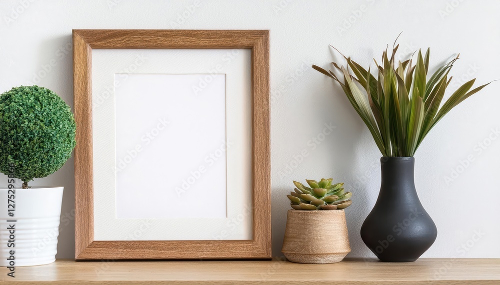 Transparent Wooden Photo Frame Mockup Showcasing Elegant Minimalism and Modern Aesthetics with a Piece of Translucent Artwork Floating in a Natural Setting Transparent Wooden Photo Frame Mockup Showcasing Elegant Minimalism and Modern Aesthetics with a Piece of Translucent Artwork Floating in a Natural Setting