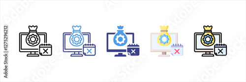 Expiration Multistyle Icon Set