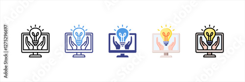 Intellectual Property Multistyle Icon Set